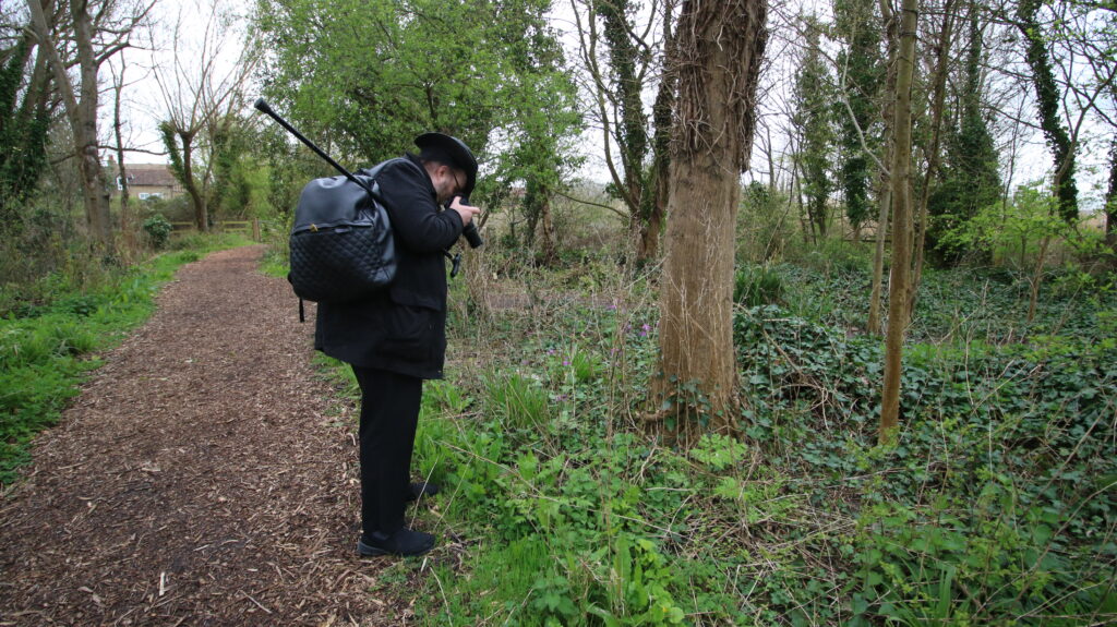 Matt taking photo. June 2024. Photo by Dave.